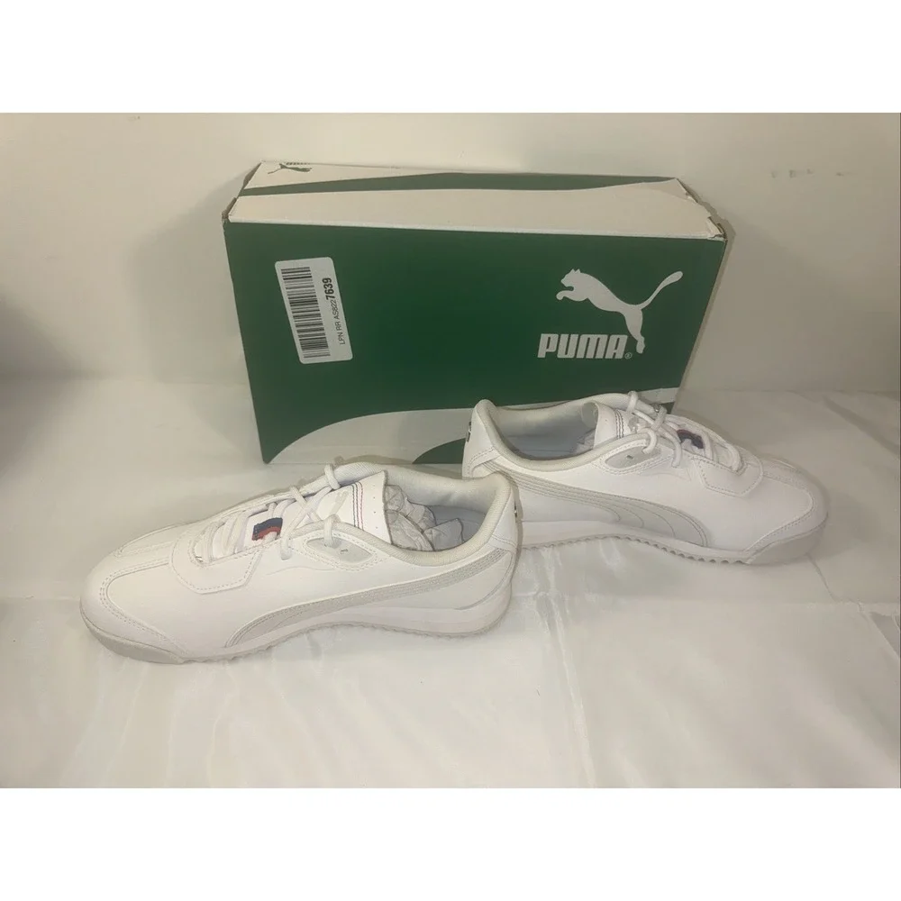 PUMA Bmw M Motorsport X Roma Stradale Lace Up ‎ Mens White Sneakers Casual 7.5